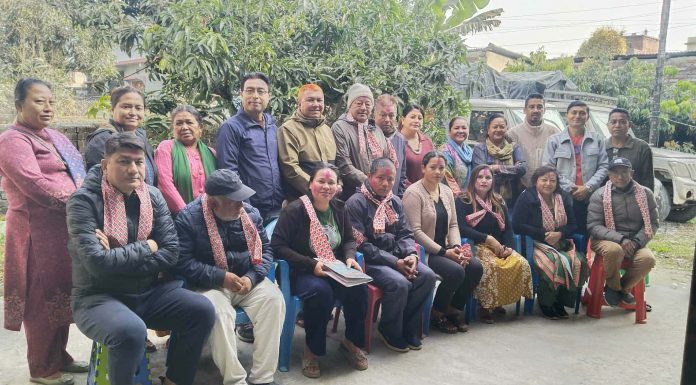 नेवा :पासा मुना पुच:को चारपाने एरिया समिति गठन